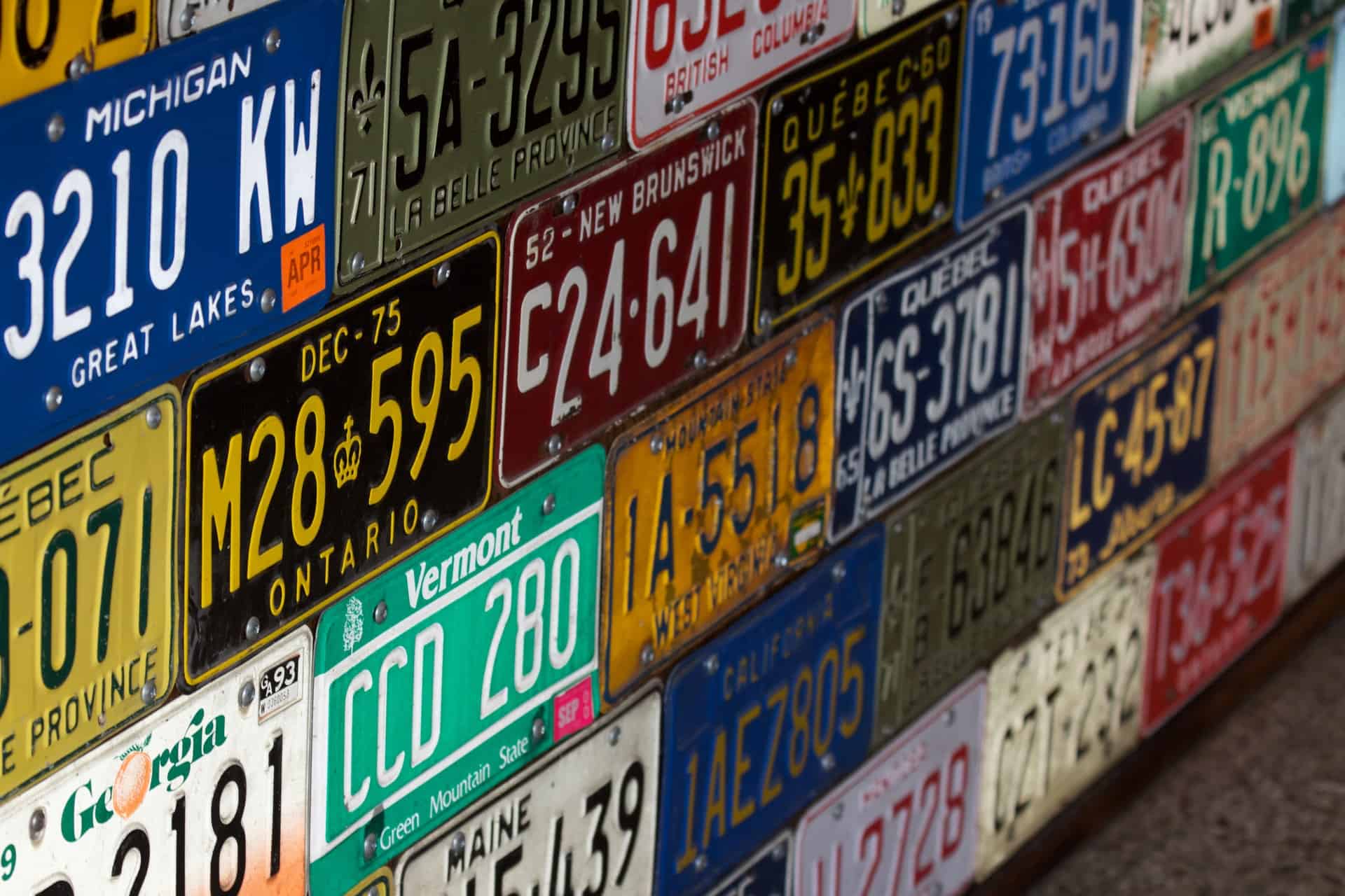 License Plates Examples